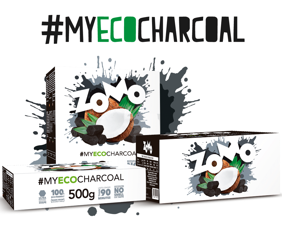 Carvão de coco zomo