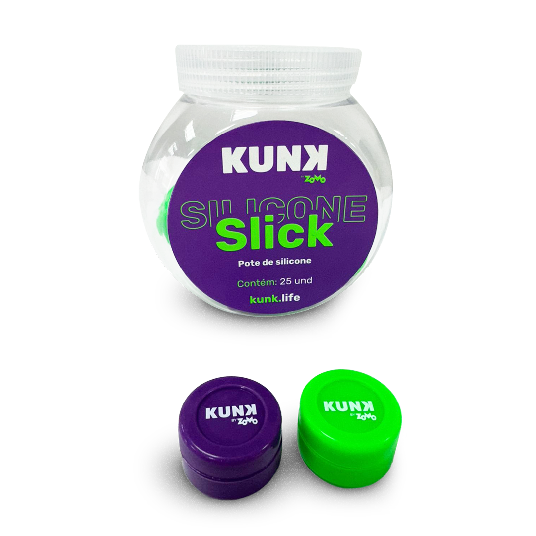 Potes de silicone Kunk são os reis da praticidade.